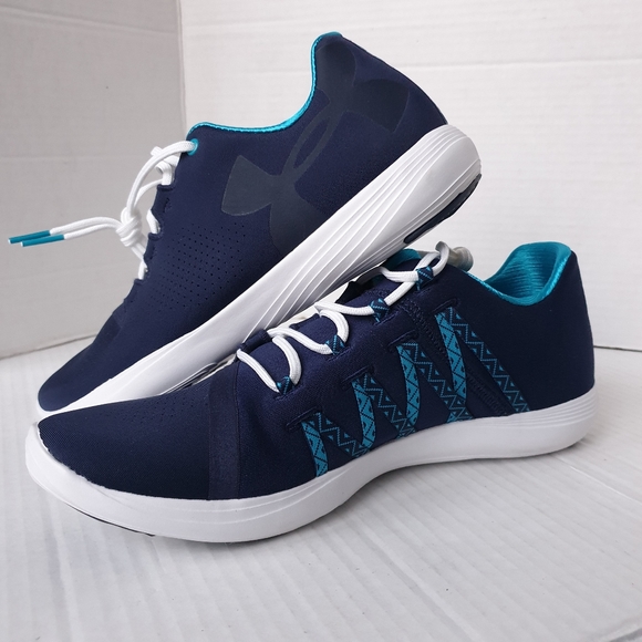 Under Armour Wm's Street Precision  Midnight Navy Low Top Lace-Up Sneakers 8.5 - Picture 16 of 16
